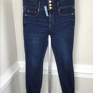 Ann Taylor WMS 8 Petite THE SKINNY Blue Jeans NWT